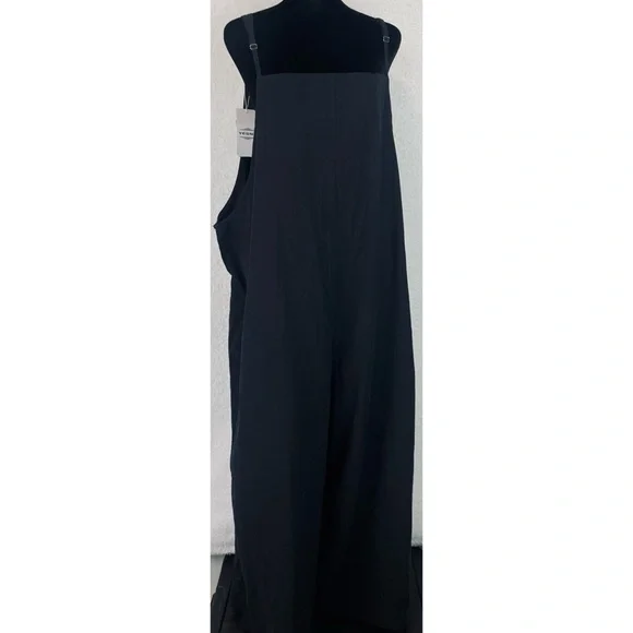 (NWT) YESNO • Chic Black Sleeveless Square-Neck Wide Leg Jumpsuit, 4XL - Picture 8 of 16